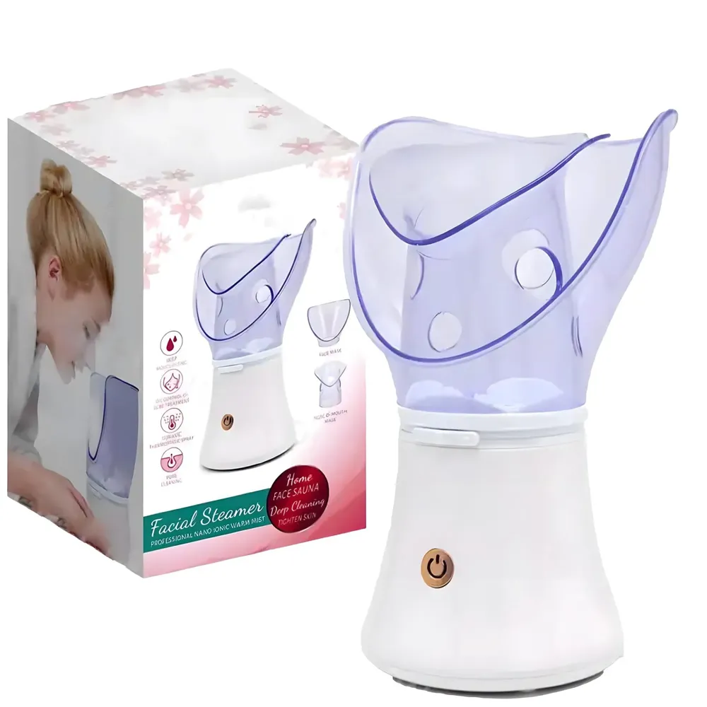 2 in 1 Facial Steamer Beauty Cosmetic Ionic Face Steamer for Home Facial, Warm Mist Humidifier Atomizer for Face Sauna Spa Sinuses Moisturizing, Unclogs Pores - 9