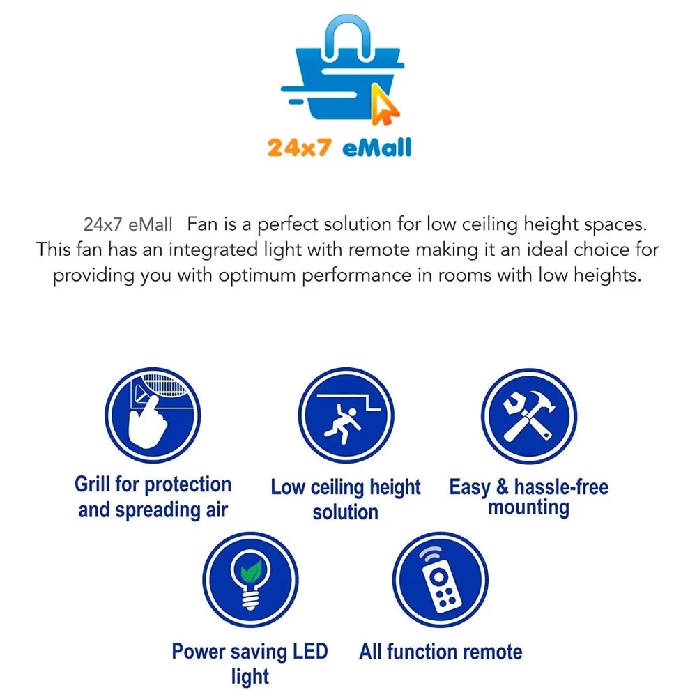 Premium Recessed False Ceiling Cassette Fan 600 x 600 mm (With LED)