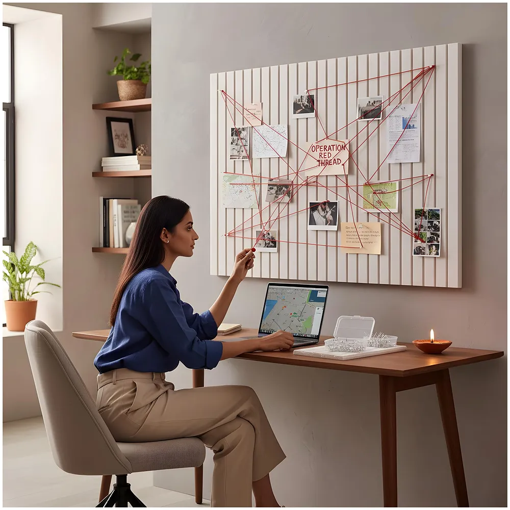 High-Density Felt Bulletin Board with Pins | Set of 6 | Each 30x30cm | Self-Adhesive Peel & Stick | No-Drill Damage-Free | Horizontal & Vertical | Office & Home, Beige