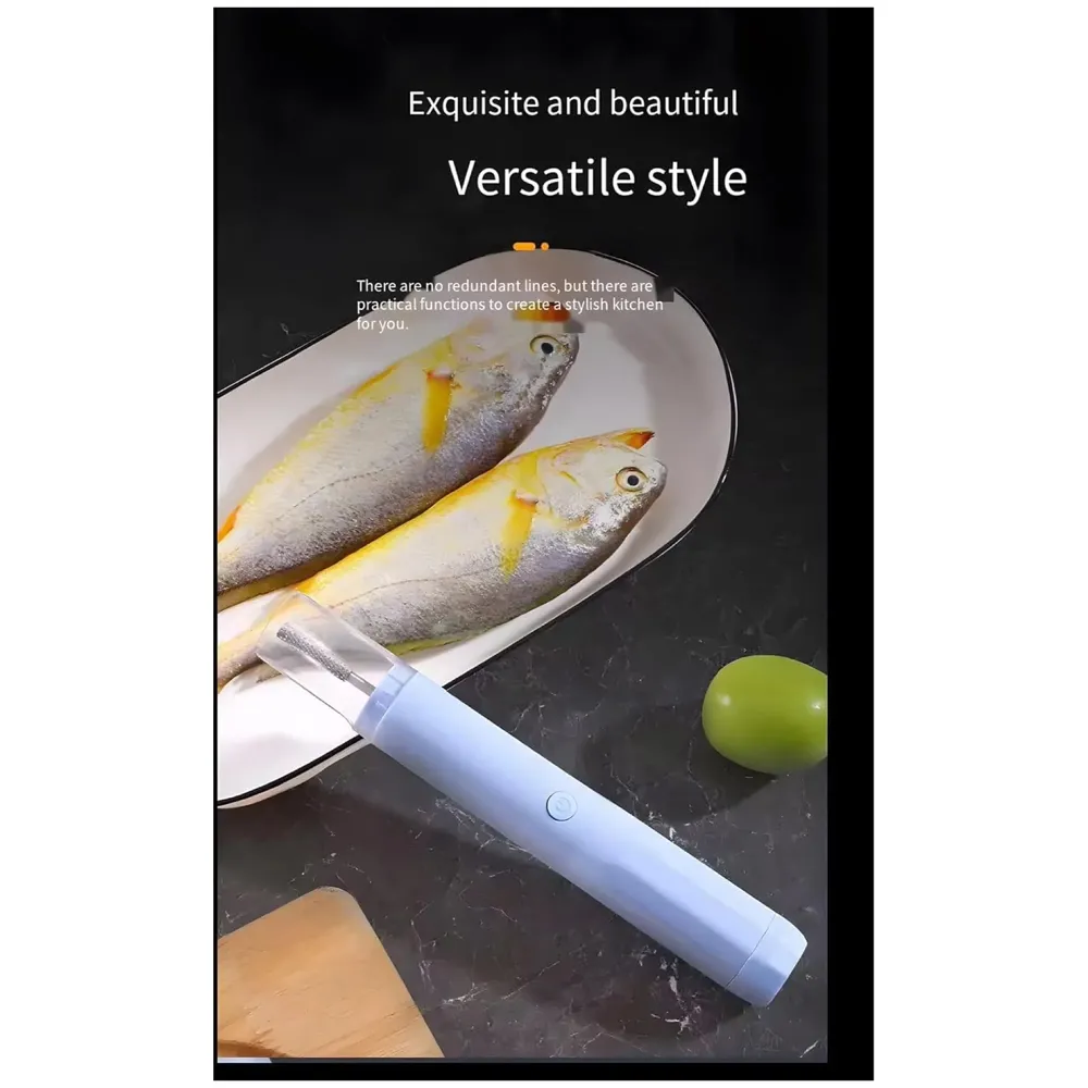 Electric Fish Scaler Machine, Powerful Rechargeable Fish Scale Remover & Skin Peeler, Fast Descaler Scraper Brush for Quick and Safe Fish Cleaning at Home & Outdoors - 7