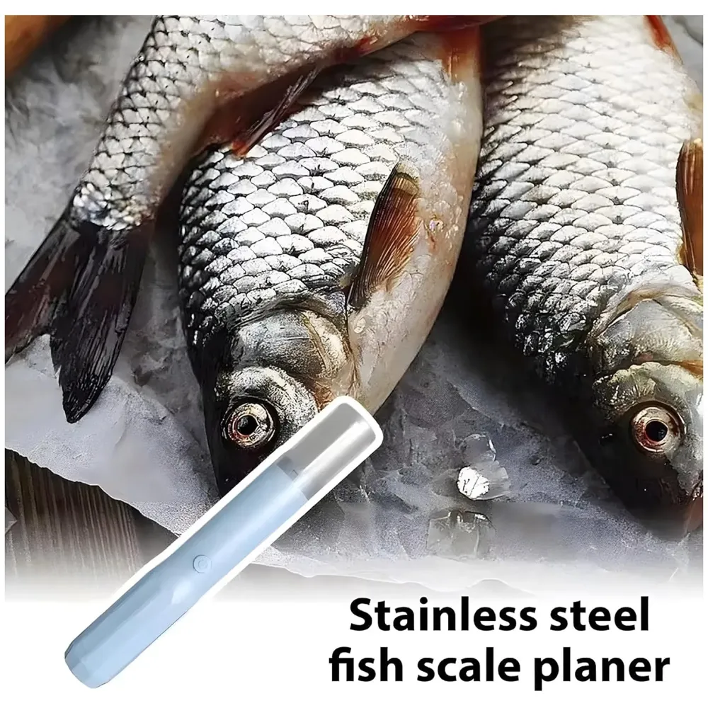 Electric Fish Scaler Machine, Powerful Rechargeable Fish Scale Remover & Skin Peeler, Fast Descaler Scraper Brush for Quick and Safe Fish Cleaning at Home & Outdoors - 8