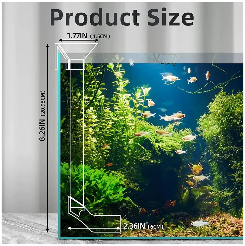 Polyester Fish Tank Feeder Aquarium Feed Tube, 15Cm X 37.5Cm Adjustable Height With Funnel & Feeding Ring