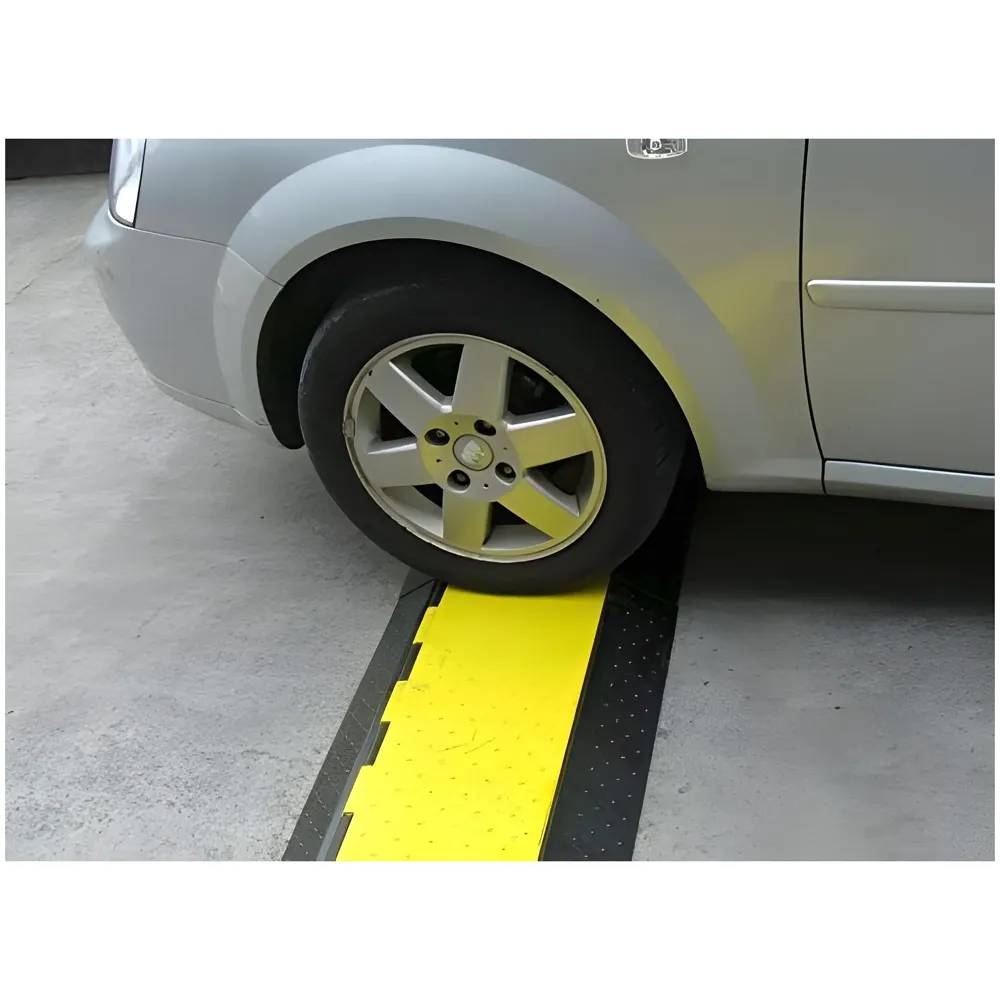 Cable Cover Manager for Roads 5500 kgs Heavy Duty Flip Open Cover Protective Wire Cord Ramp Driveway Rubber Traffic Speed Bumps Cable Protector - 1Meter (5 Channel) - 9