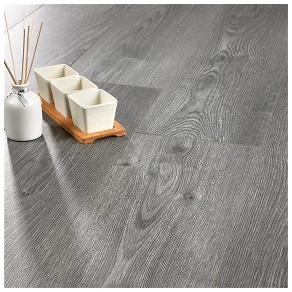 Light Grey PVC Wood Floor Planks Flooring Tiles Self Adhesive Peel & Stick Grey Wooden Design 18 Planks 27 Square feet Light grey Wood Colour