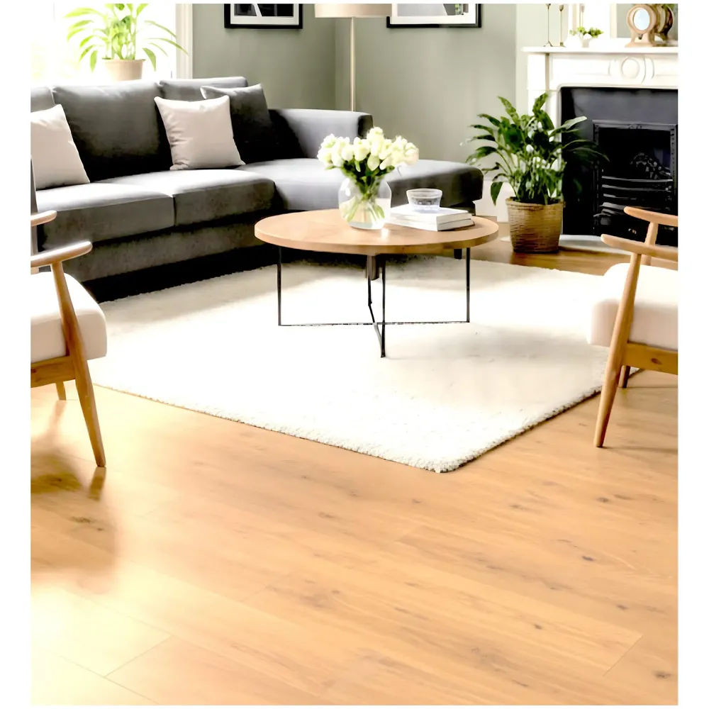 Natural Pine PVC Wood Floor Planks Flooring Tiles With Self Adhesive Peel & Stick Wooden Design- 18 Planks - 27 Square feet - Pine Wood Colour