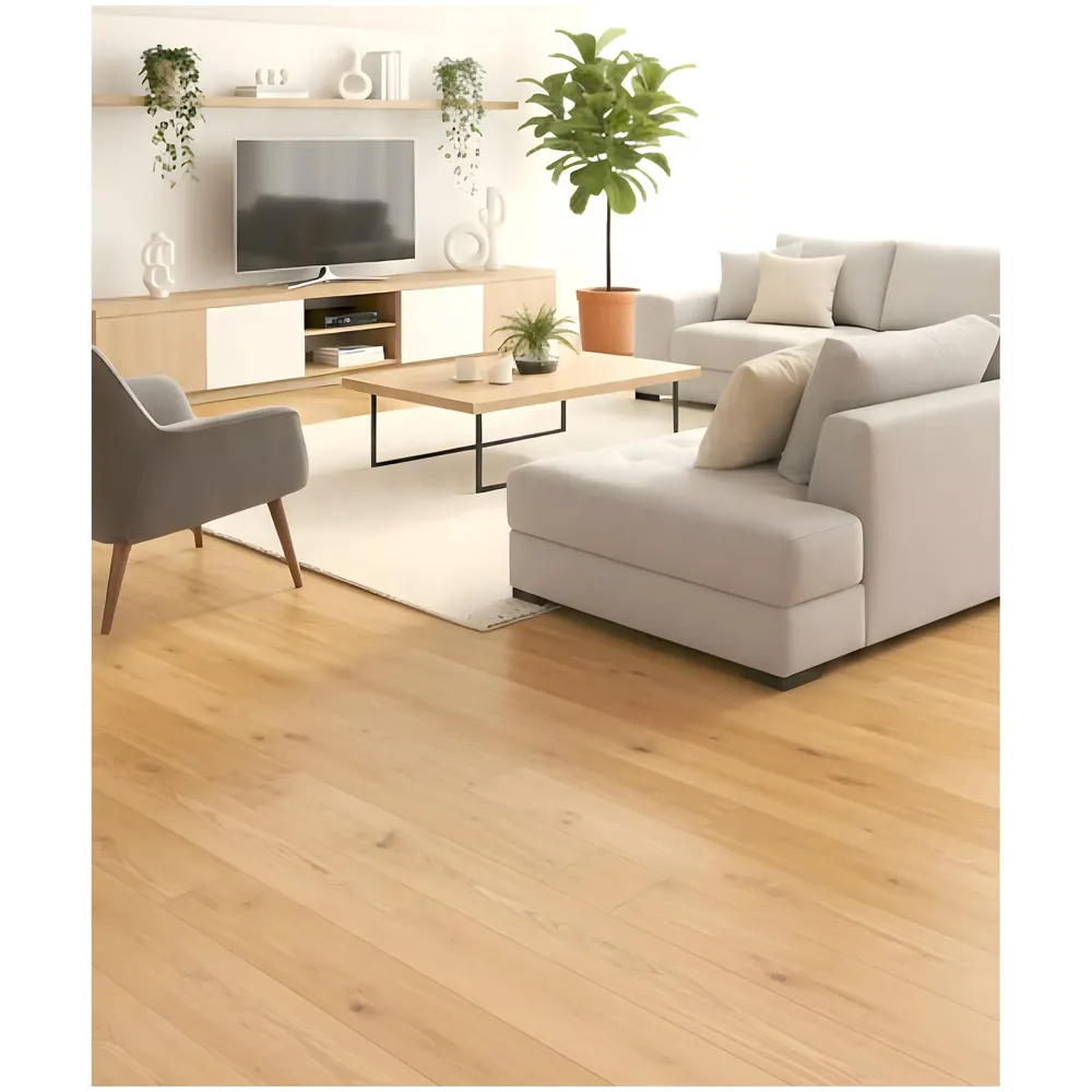 Natural Pine PVC Wood Floor Planks Flooring Tiles With Self Adhesive Peel & Stick Wooden Design- 18 Planks - 27 Square feet - Pine Wood Colour - 2