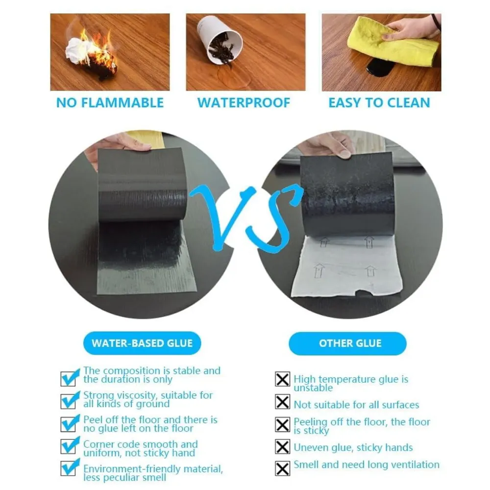 Natural Pine PVC Wood Floor Planks Flooring Tiles With Self Adhesive Peel & Stick Wooden Design- 18 Planks - 27 Square feet - Pine Wood Colour - 5