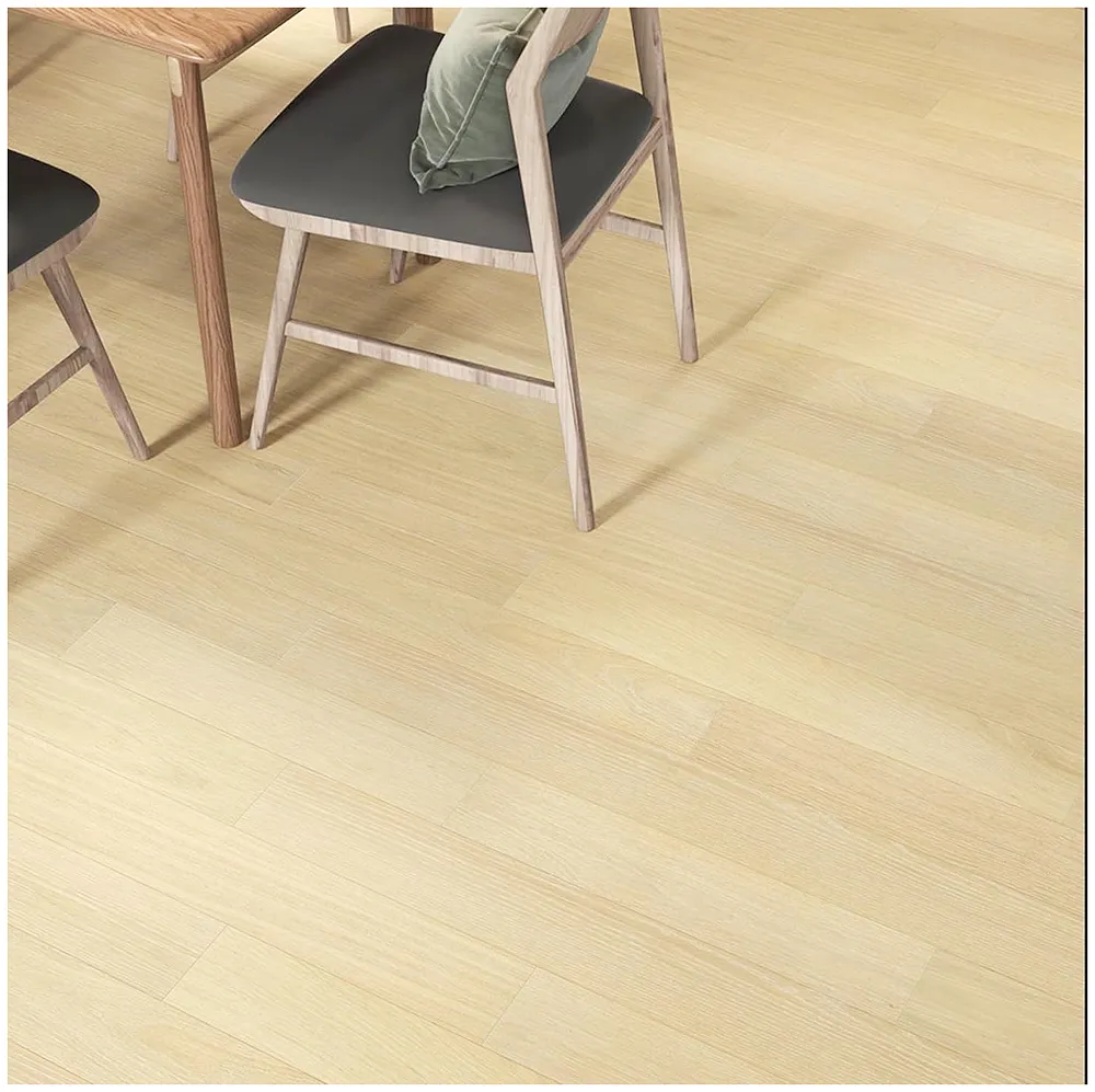 Light Birch PVC Wood Floor Planks Flooring Tiles Self Adhesive Peel & Stick Wooden Design 18 Planks 27 Square feet Premium
