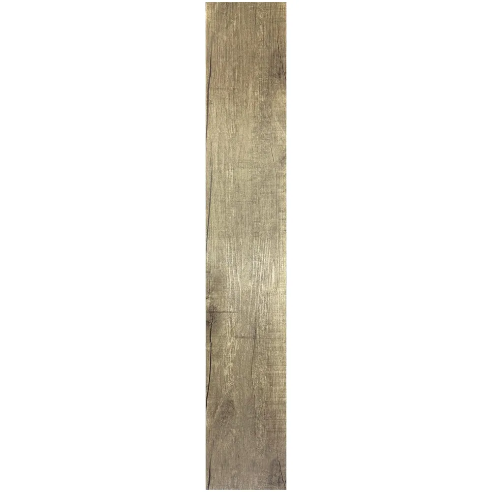 Ebony PVC Wood Floor Planks Flooring Tiles With Self Adhesive Peel & Stick Wooden Design- 18 Planks - 27 Square feet - Ebony Greyish Brown Wood Colour - 2