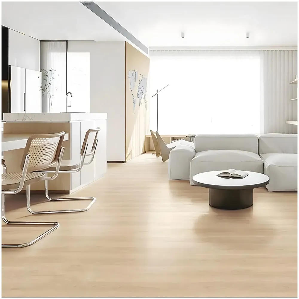 Light Maple PVC Wood Floor Planks Flooring Tiles Self Adhesive Peel & Stick Grey Wooden Design 18 Planks 27 Square feet PVC Maple Wood Colour