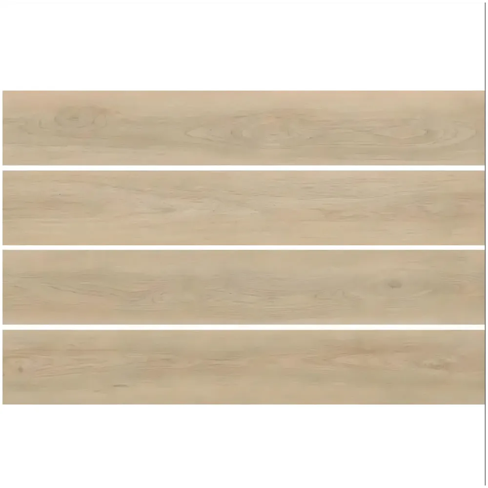 Light Maple PVC Wood Floor Planks Flooring Tiles Self Adhesive Peel & Stick Grey Wooden Design 18 Planks 27 Square feet PVC Maple Wood Colour