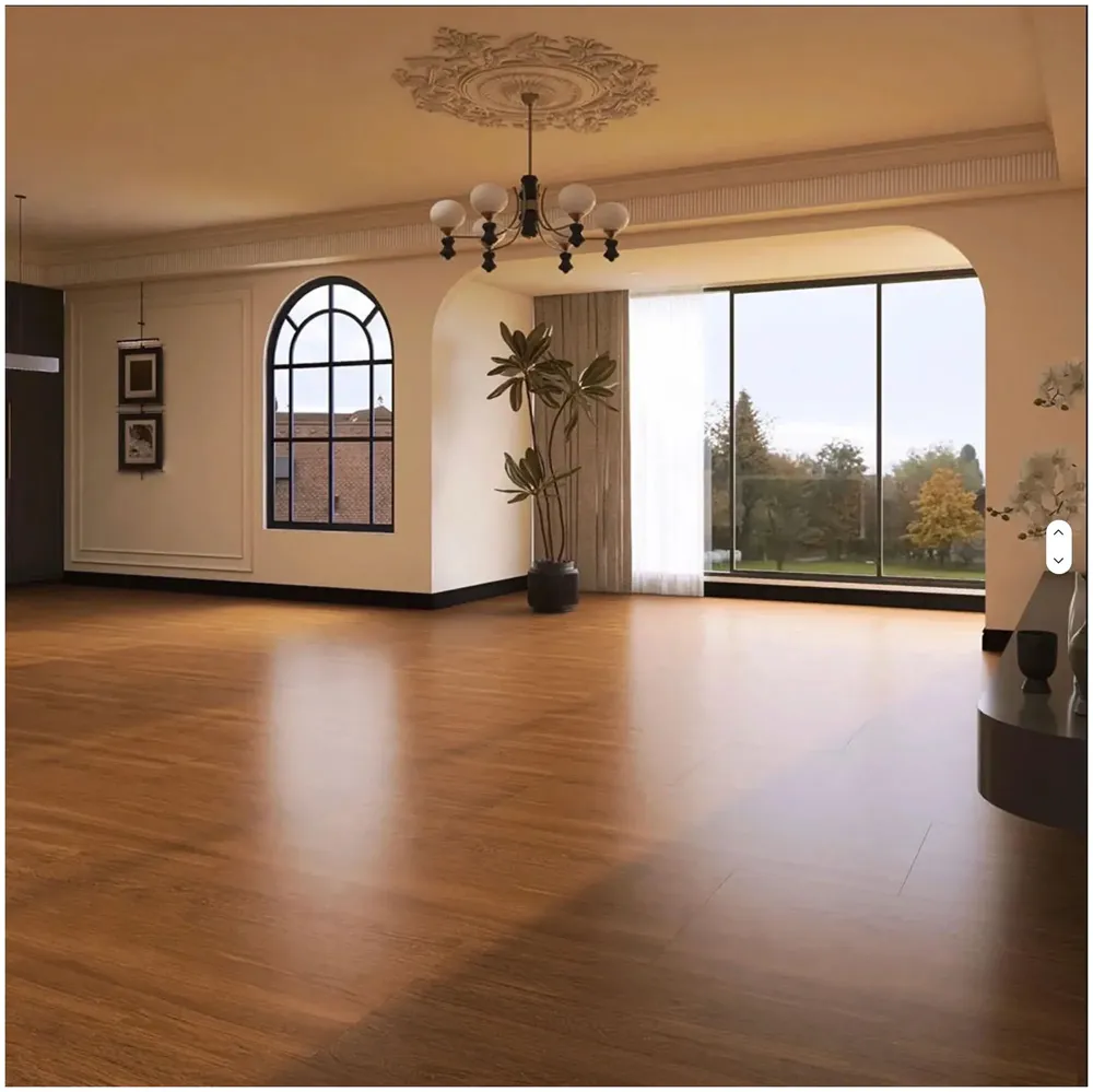 Brown Teak PVC Wood Floor Planks Flooring Tiles Self Adhesive Peel & Stick Wooden Design 18 Planks 27 Square feet PVC Teak Wood Colour