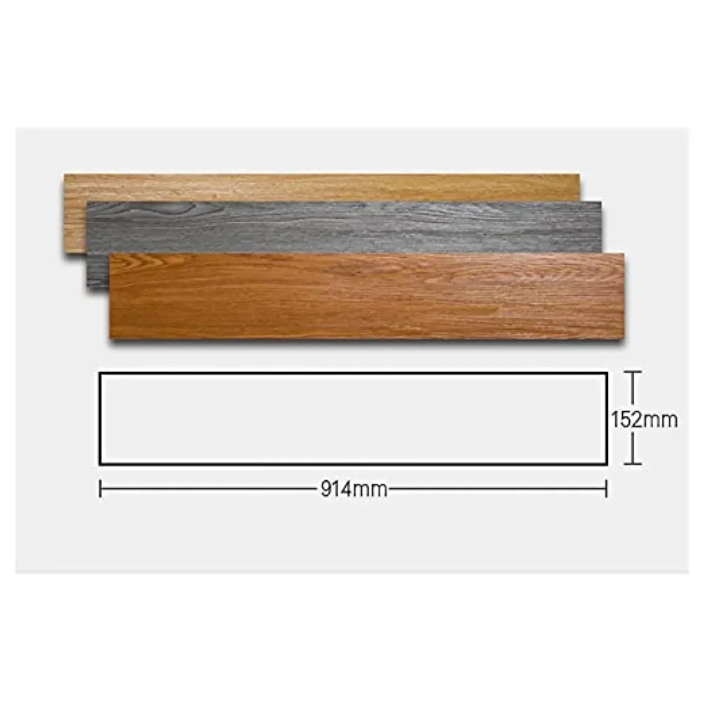 PVC Flooring Planks Tiles Self Adhesive Peel & Stick Wooden Design 18 Planks 27 Square feet. (18, Mahogany) - 6