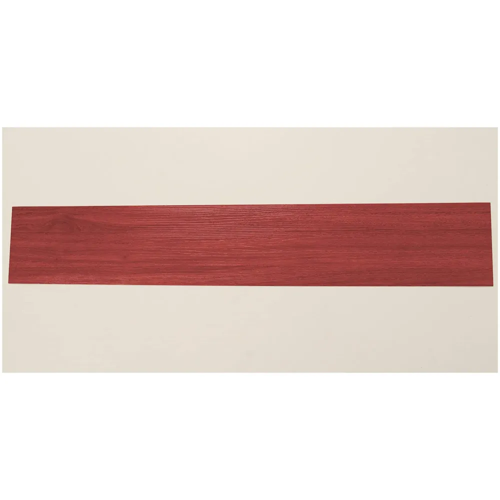 PVC Flooring Planks Tiles Self Adhesive Peel & Stick Wooden Design 1 Plank 1.5 Square feet. (1, Mahogany)