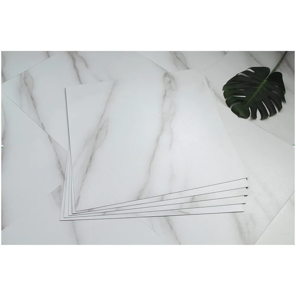PVC Marble Flooring 18 x 18 Inch Tiles Self Adhesive Peel & Stick, 1 Tile is 2.25 Sqft (10 Pcs (22.50 Sqft))
