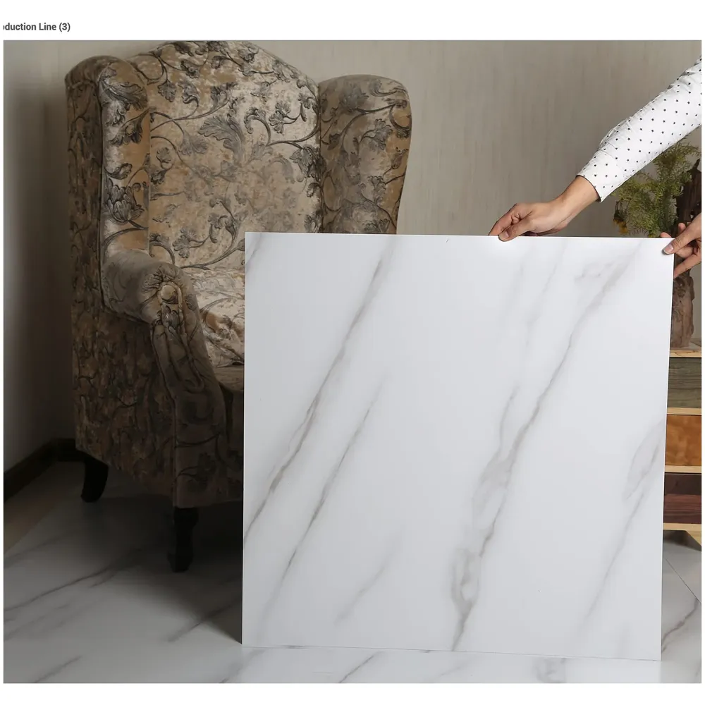 PVC Marble Flooring 18 x 18 Inch Tiles Self Adhesive Peel & Stick, 1 Tile is 2.25 Sqft (1 Pc (2.25 Sqft))