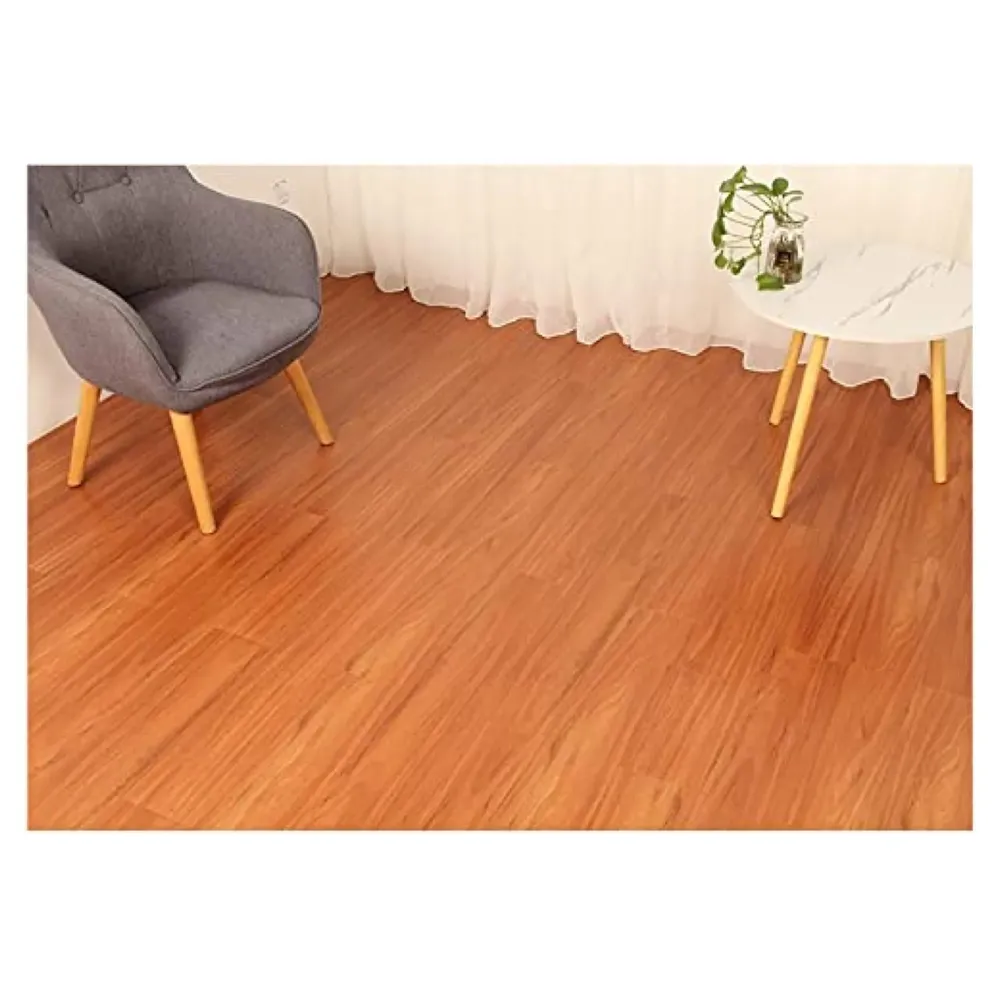 ChestNut PVC Wood Flooring Planks Tiles Self Adhesive Peel & Stick Wooden Design 18 Planks 27 Square feet Wooden ChestNut Colour (Chestnut)