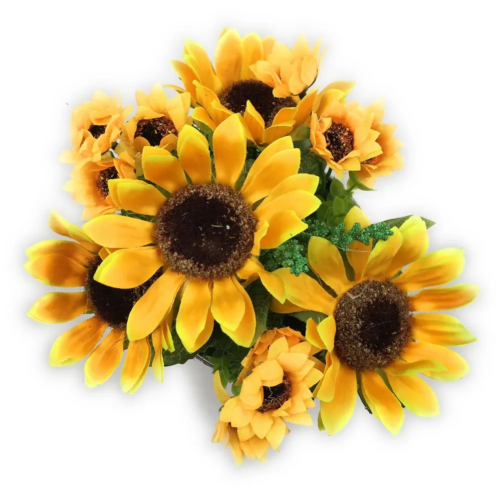 Imported Eternal Bouquet ~ Flower Pot Shaped Flower Vase with Artificial Flowers Included ~ Gift for Wedding/Party/Valentine/Birthday 12 cm x 18 cm