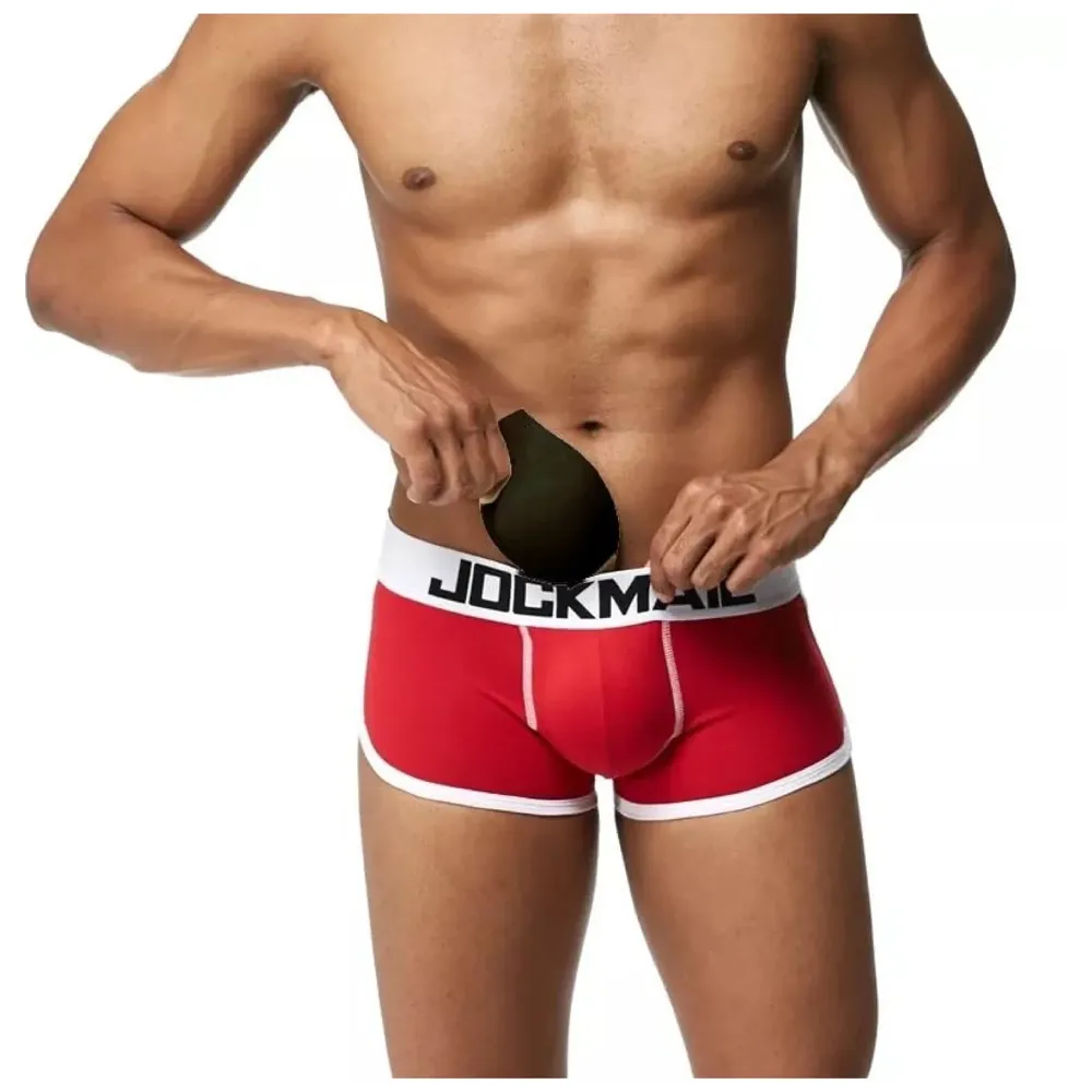 Men's Cotton Blend Briefs (Pack of 1) (front padding_Black_90 CM)