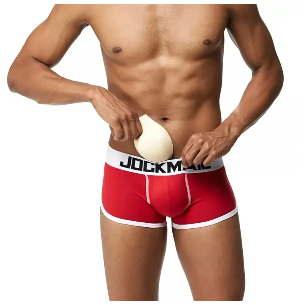 Men's Cotton Blend Briefs (Pack of 1) (front padding_White_90 CM)