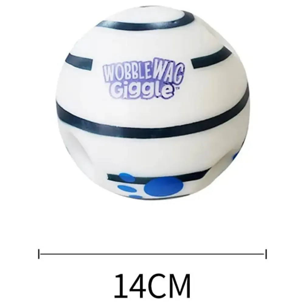 Glow Funny Sound Ball Interactive Dog Toy, Fun Sounds When Rolled or Shaken Funny Sound Ball Laughing Ball for Medium Large Pet Dogs, 5.5 Inch - 2