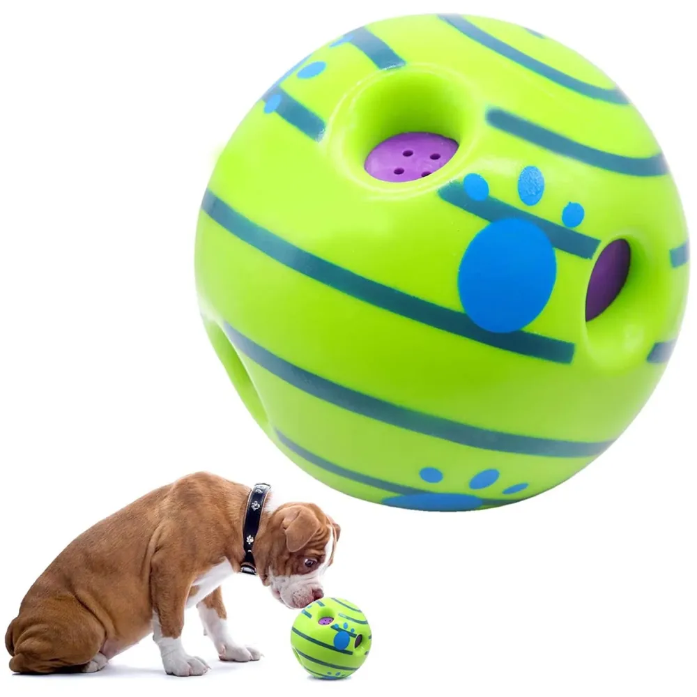 Dog Toy, Fun Sounds When Rolled or Shaken, Funny Sound Ball, Laughing Ball for Medium and Large Pet Dogs, 5.5 Inch Interactive Toy Ball