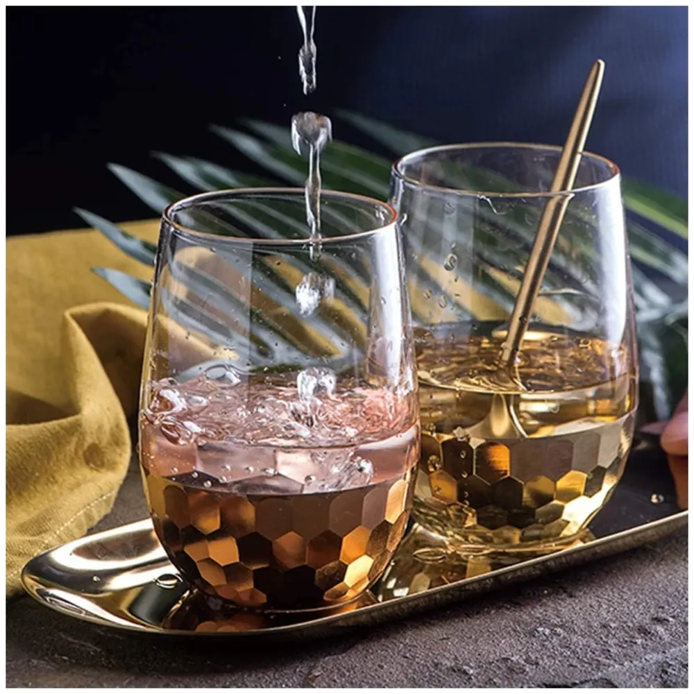 Gold Tray Food Tray Gold Serving Tray Vanity Jewellery Tray, Hand Towel Bathroom 18cm x 9cm Stainless Steel - 2