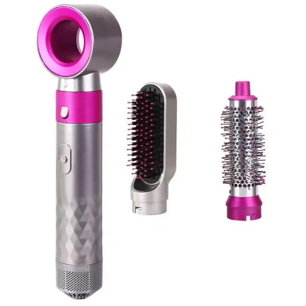 3 in 1 Hair Dryer Hollow Design With 2 Types Of Brushes Versatile Hair Drying And Styling Tool Blow Dry With Ease 1000W Volumizing, Drying, Smoothing, Unisex