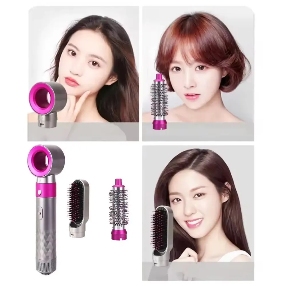 3 in 1 Hair Dryer Hollow Design With 2 Types Of Brushes Versatile Hair Drying And Styling Tool Blow Dry With Ease 1000W Volumizing, Drying, Smoothing, Unisex - 6