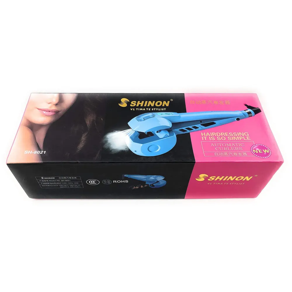 Steam Spray Automatic Hair Curlers Hair Curler Digital Hair Curling Iron Professional Curlers Hair Styling Tools For Wet And Dry Hair Automatic Power Off Setting For safety, 3 Heat settings - 170, 190, 210c. (Pink)