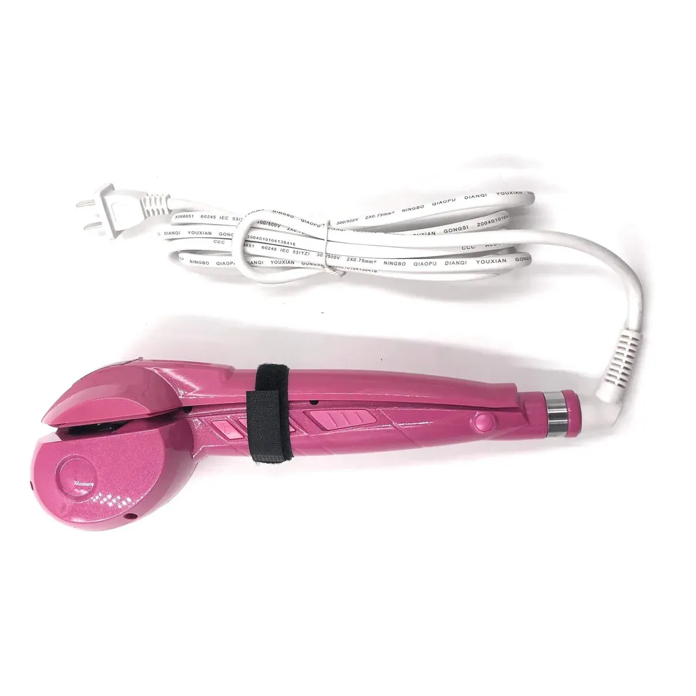 Steam Spray Automatic Hair Curlers Hair Curler Digital Hair Curling Iron Professional Curlers Hair Styling Tools For Wet And Dry Hair Automatic Power Off Setting For safety, 3 Heat settings - 170, 190, 210c. (Pink)
