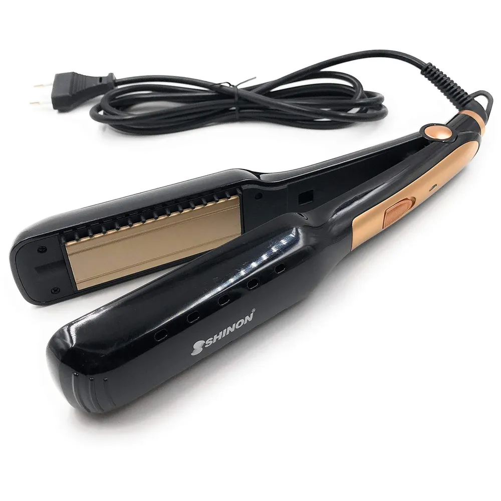 Professional Hair Salon Styling Hair Straightener With Rapid Heating And Heat Balance Technology, Automatic off For safety (Black)