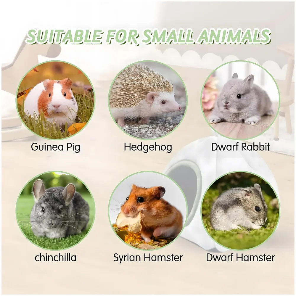 Large Hamster Bed Hideout for Rest Sleeping House Home Washable Suitable for All Small Animals Like Hedgehogs Very Large Size – 30 * 30 * 30 CM Can Fit Up to 5 Pets - 3