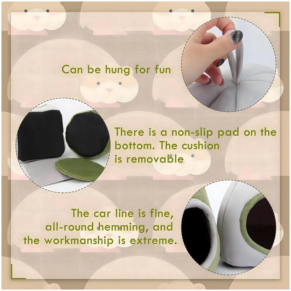Large Hamster Bed Hideout for Rest Sleeping House Home Washable Suitable for All Small Animals Like Hedgehogs Very Large Size – 30 * 30 * 30 CM Can Fit Up to 5 Pets Red - 6