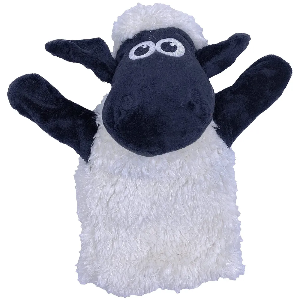 Hand Puppets Jungle Animal Friends with Working Mouth for Imaginative Play, Storytelling, Teaching, Preschool & Role-Play. (Sheep)