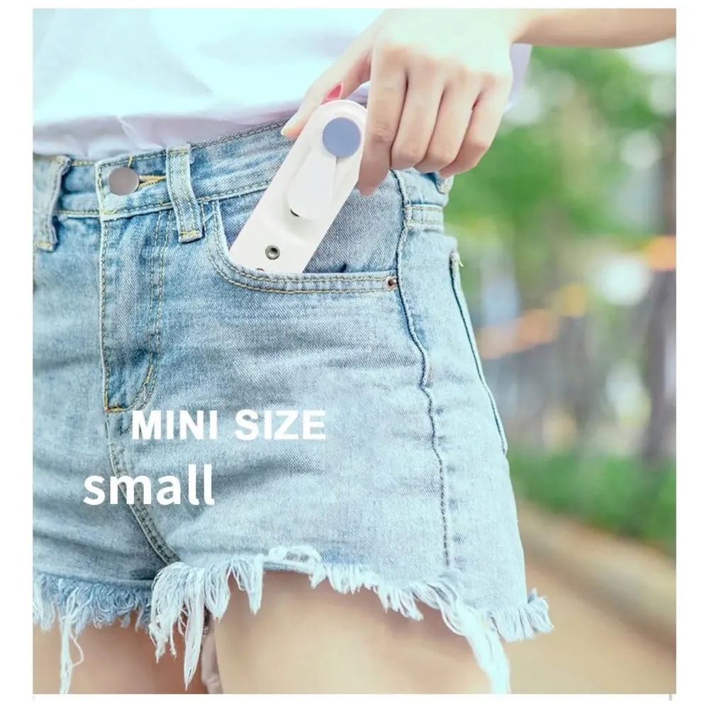 Hand Mist Fan With Water Spray - Handheld Desk Fan With 30 ML Portable Water Tank - 14.5 Cm x 3.5 Cm