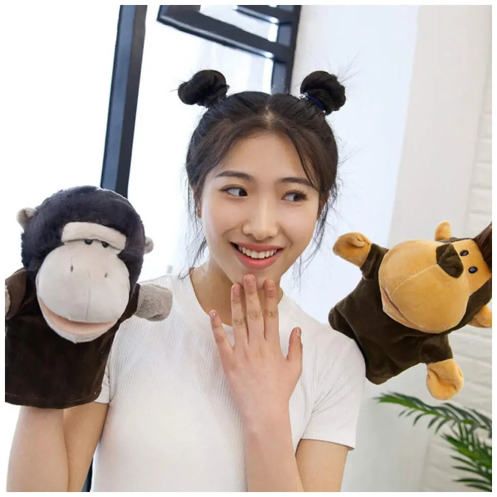 Hand Puppets Crocodile Jungle Animal Friends with Working Mouth for Imaginative Play, Storytelling, Teaching, Preschool & Role-Play. (Crocodile)