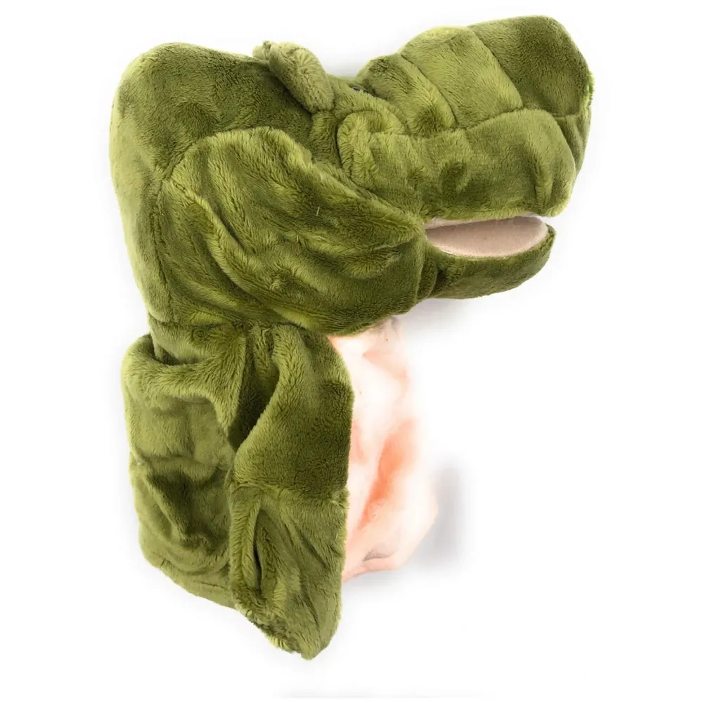 Hand Puppets Crocodile Jungle Animal Friends with Working Mouth for Imaginative Play, Storytelling, Teaching, Preschool & Role-Play. (Crocodile)