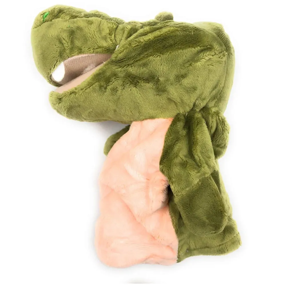 Hand Puppets Crocodile Jungle Animal Friends with Working Mouth for Imaginative Play, Storytelling, Teaching, Preschool & Role-Play. (Crocodile)