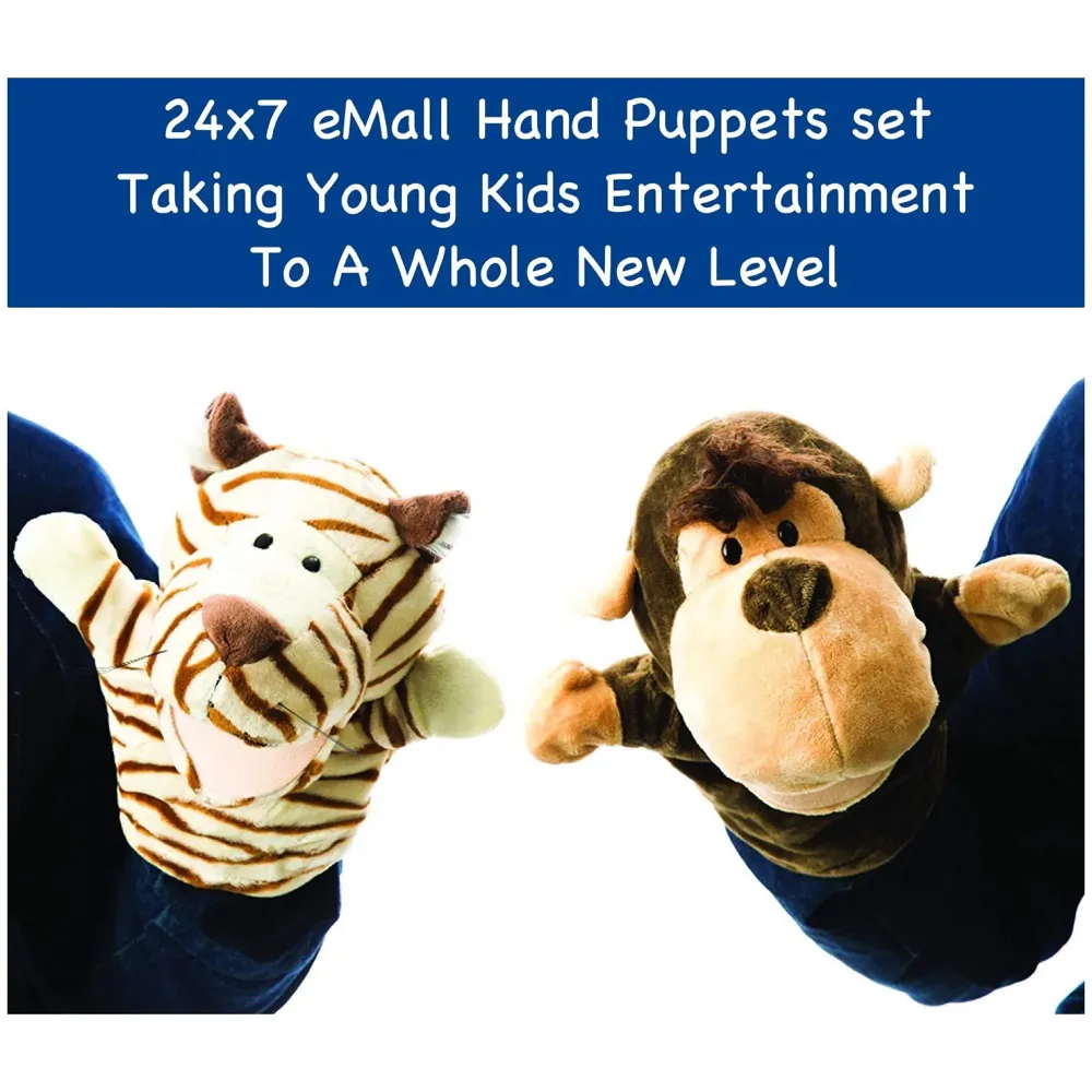 Lion Hand Puppets Lion Jungle Animal Friends with Working Mouth for Imaginative Play, Storytelling, Teaching, Preschool & Role-Play. (Lion)