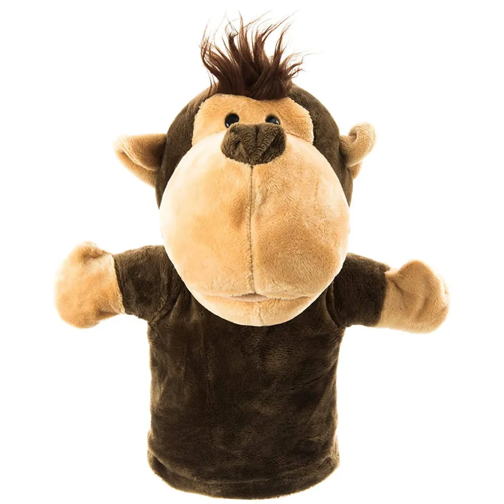 Hand Puppets Monkey Jungle Animal Friends with Working Mouth for Imaginative Play, Storytelling, Teaching, Preschool & Role-Play (Monkey) - 6