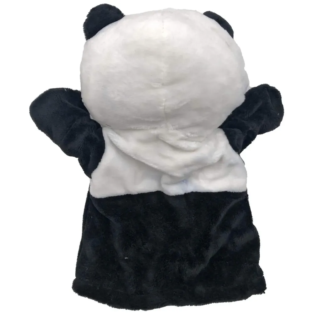 Hand Puppets Panda Jungle Animal Friends with Working Mouth for Imaginative Play, Storytelling, Teaching, Preschool & Role-Play. (Panda)