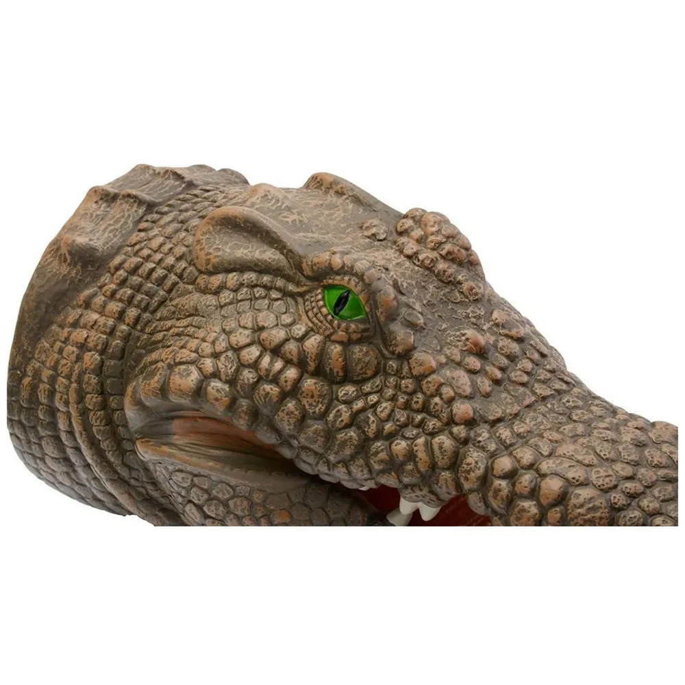 Rubber Hand Puppets Crocodile Jungle Animal Friends with Working Mouth for Imaginative Play, Storytelling, Teaching, Preschool & Role-Play. (Crocodile)
