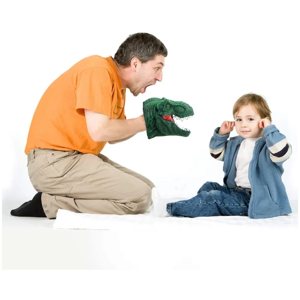 Dinosaur Hand Puppet Animal T-Rex with Working Mouth for Imaginative Play, Storytelling, Role-Play. (Dinosaur)