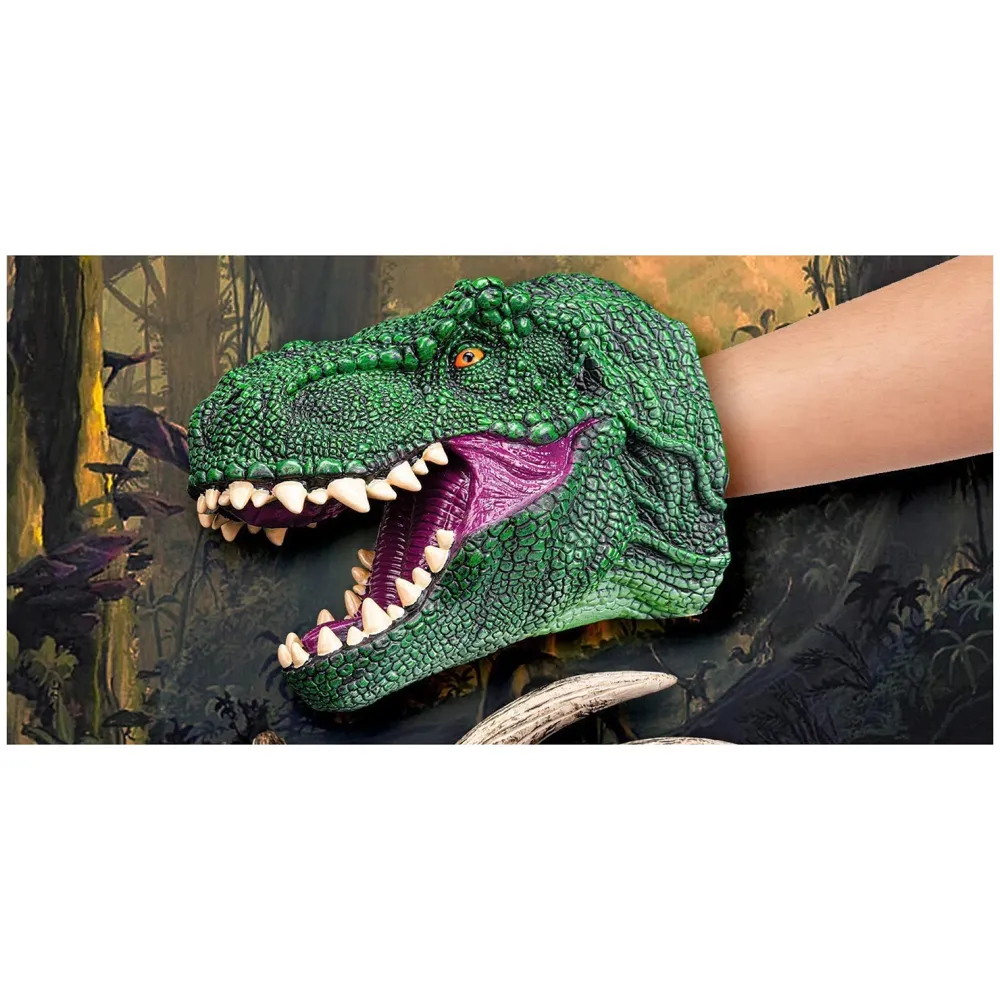 Dinosaur Hand Puppet Animal T-Rex with Working Mouth for Imaginative Play, Storytelling, Role-Play. (Dinosaur)