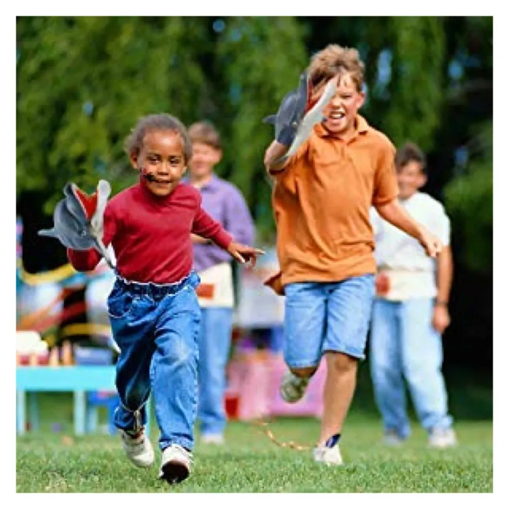 Rubber Hand Puppets Jungle Animal Friends with Working Mouth for Imaginative Play, Storytelling, Teaching, Preschool & Role-Play. (Dolphin)