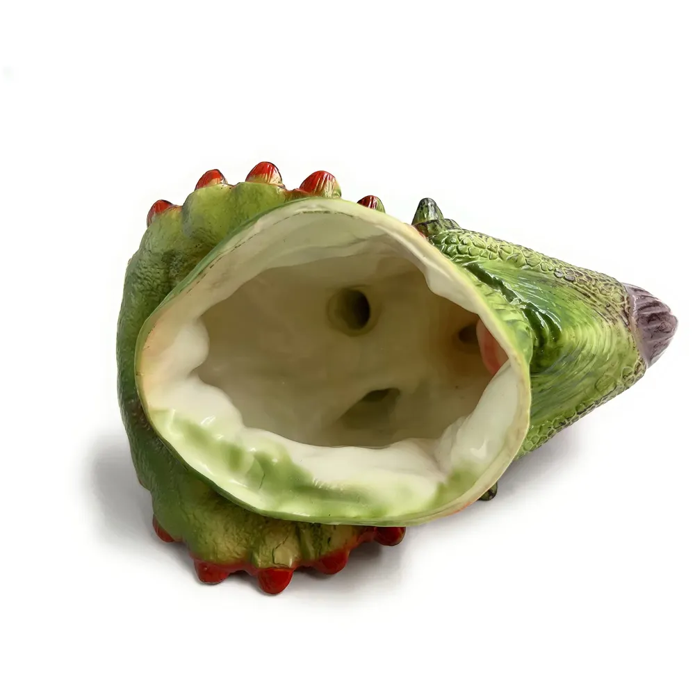 Triceratops Dinosaur Hand Puppet Brown Toys, Soft Rubber Realistic Raptor Dinosaur Head