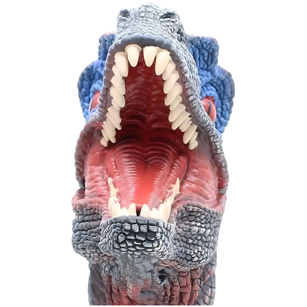 Dinosaur Hand Puppet Brown Velociraptor Toys, Soft Rubber Realistic Raptor Dinosaur Head Rex