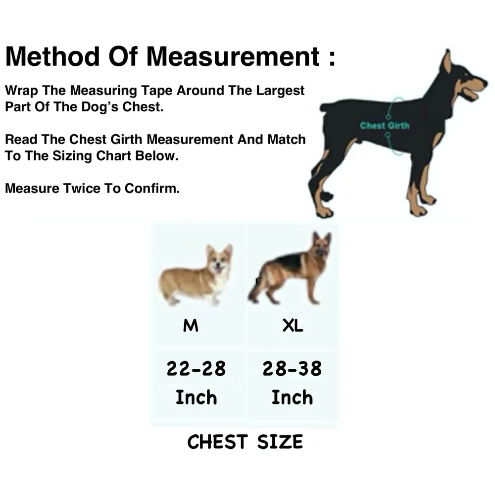 Dog Harness Dog Not Gonna Bite Vest Loop Straps and Handle and Adjustable (Medium 22-28 Inch Girth)