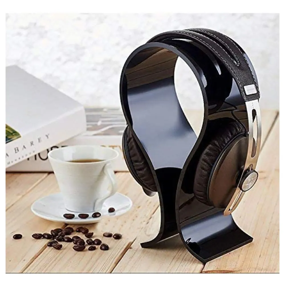 Headphone Stand, Acrylic Universal Headset Earphone Holder Desk Display Hanger with 8mm Thickness
